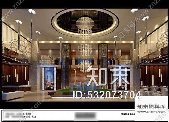 施工图福建某时尚小区售楼处室内装修施工图含效果cad施工图下载【ID:532073704】