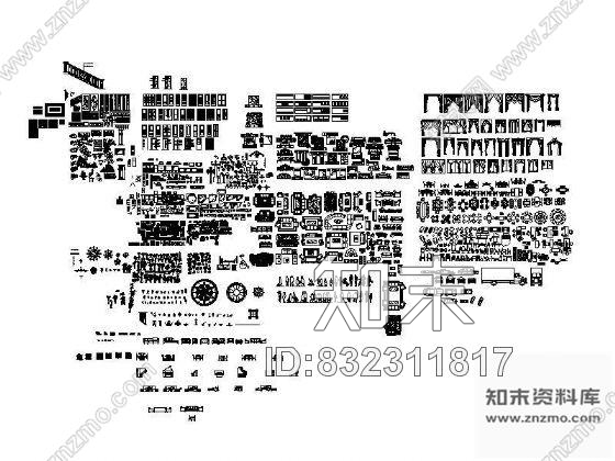 图块/节点CAD超完整图块汇集cad施工图下载【ID:832311817】