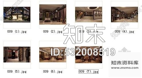 施工图雅致意境酒楼室内装修图含效果cad施工图下载【ID:532008519】