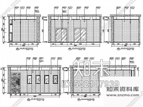 施工图山东高级新中式风格营销中心室内装修施工图含效果cad施工图下载【ID:532107939】