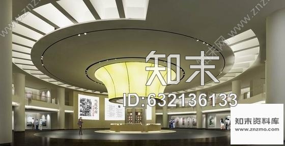 施工图广东完整详细现代文化展览中心室内装修施工图含方案效果实景推荐！cad施工图下载【ID:632136133】