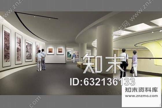 施工图广东完整详细现代文化展览中心室内装修施工图含方案效果实景推荐！cad施工图下载【ID:632136133】