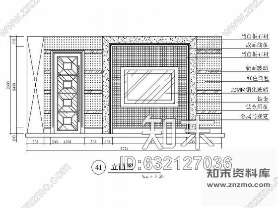 施工图某欧式娱乐会所包房6装修图cad施工图下载【ID:632127036】