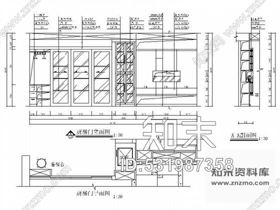 施工图现代华丽三层别墅室内设计装修图cad施工图下载【ID:531987358】