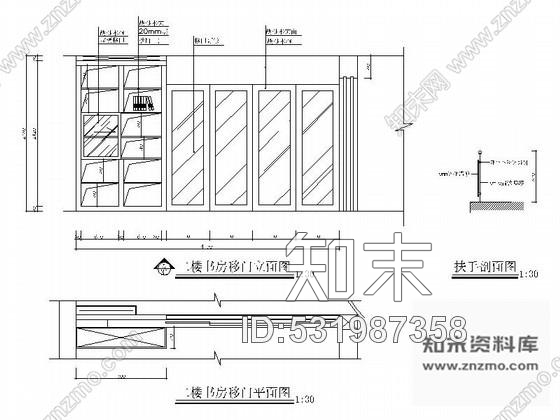 施工图现代华丽三层别墅室内设计装修图cad施工图下载【ID:531987358】