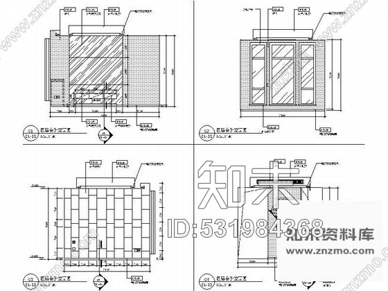 施工图昆山森林公园现代两层别墅样板间装修设计施工图cad施工图下载【ID:531984368】