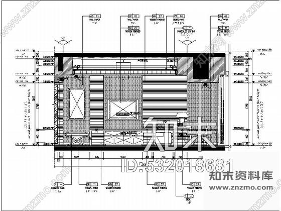 施工图云南现代化五星级酒店行政套房室内装修CAD施工图含效果施工图下载【ID:532018681】