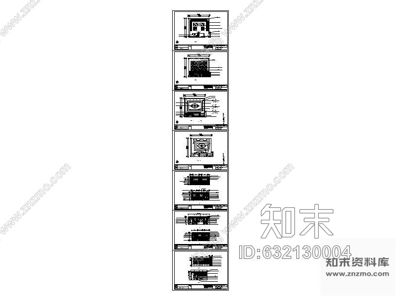 施工图某夜总会包间装修图含效果4cad施工图下载【ID:632130004】