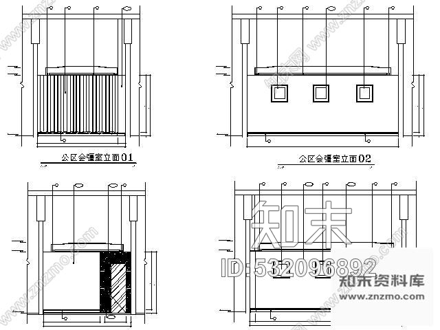 施工图涉外商务酒店1层内部办公区施工图cad施工图下载【ID:532096892】