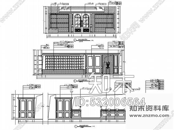 施工图某德国风格餐厅室内装修图cad施工图下载【ID:532006564】