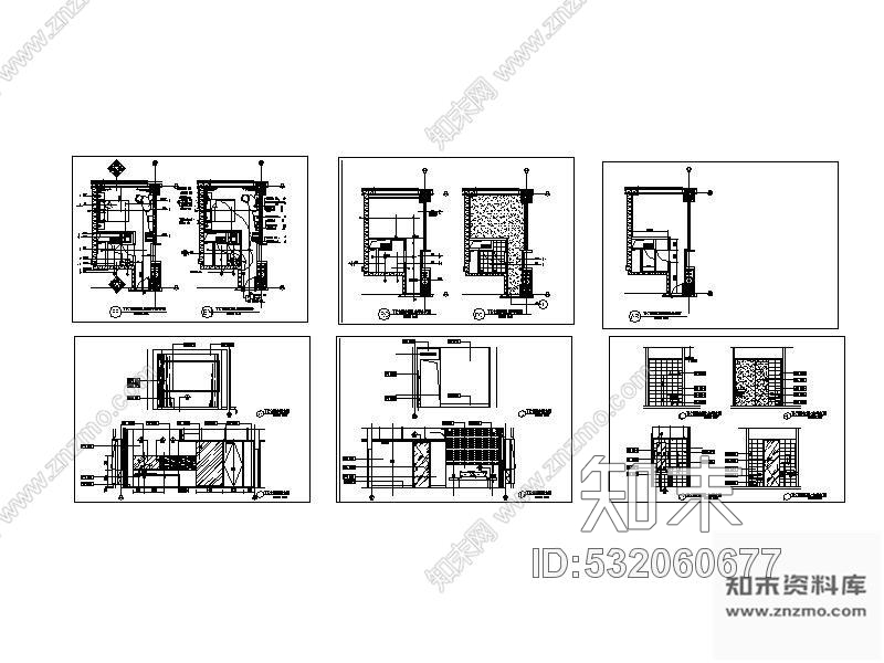 施工图北京某快捷酒店客房施工图cad施工图下载【ID:532060677】