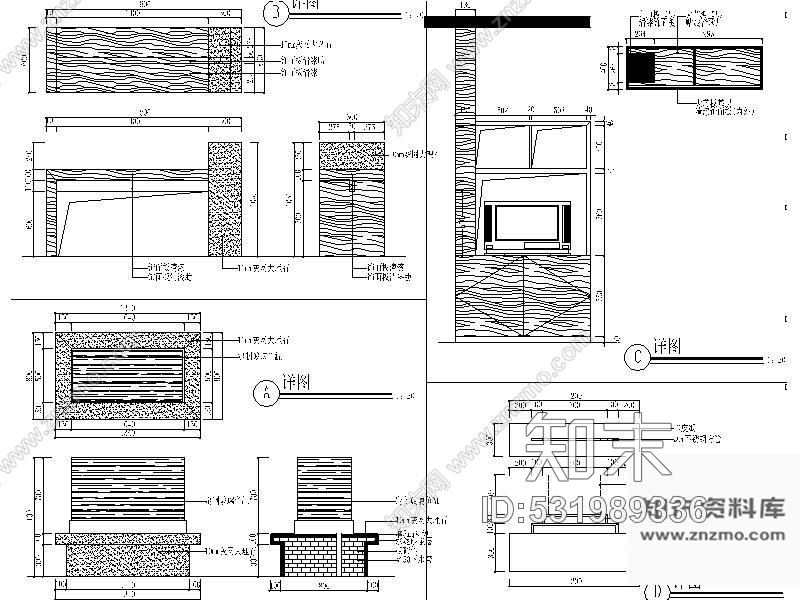 施工图欧式豪华别墅一层装修图cad施工图下载【ID:531989336】