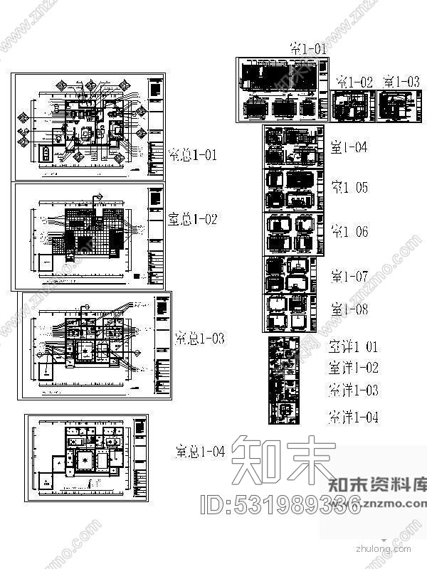 施工图欧式豪华别墅一层装修图cad施工图下载【ID:531989336】