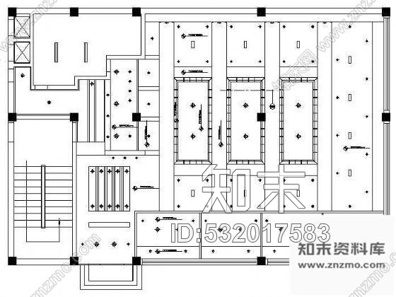 施工图某茶吧装修图cad施工图下载【ID:532017583】