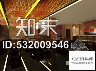 施工图时尚西餐厅装修图(含效果图)cad施工图下载【ID:532009546】