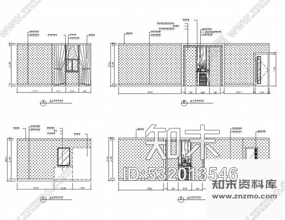 施工图某大型餐厅包间装修图cad施工图下载【ID:532013546】