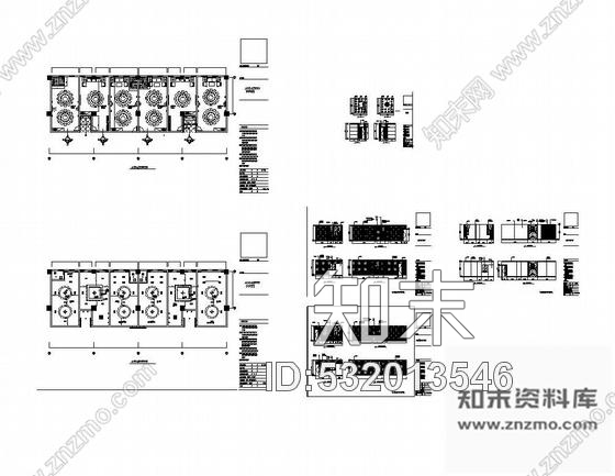 施工图某大型餐厅包间装修图cad施工图下载【ID:532013546】