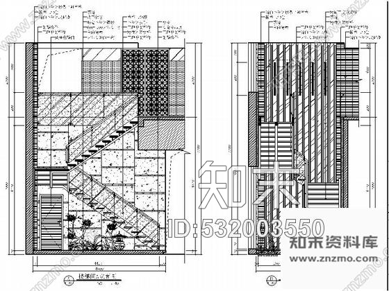 施工图浙江现代风格两层酒楼室内装修施工图cad施工图下载【ID:532003550】