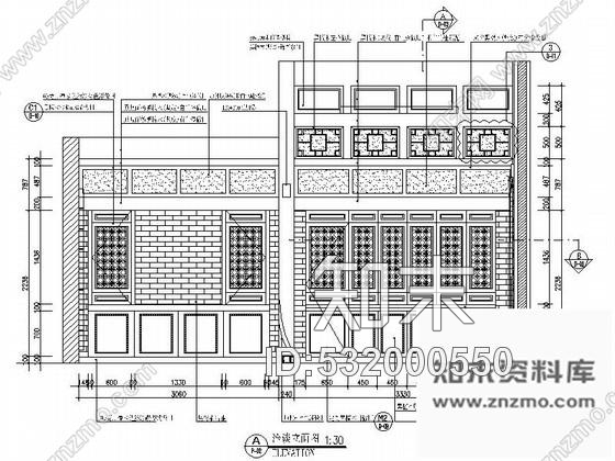 施工图四川古建筑群落重建项目中式茶楼室内装修图施工图下载【ID:532000550】