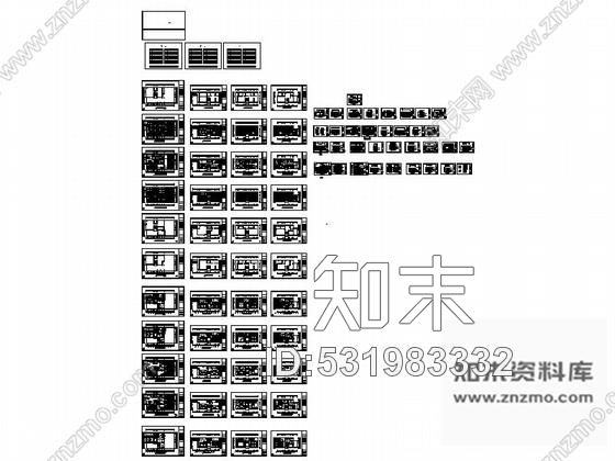 施工图北京朝阳区高档居住区现代四层别墅装修施工图cad施工图下载【ID:531983332】