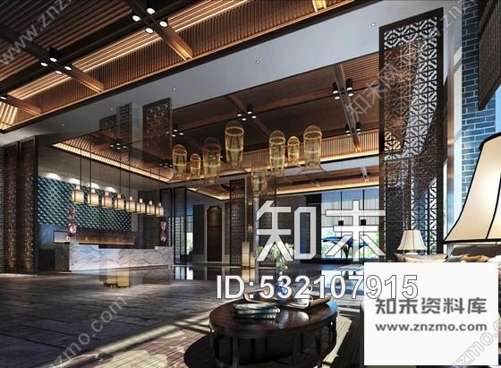 施工图广东时尚现代中式风格营销中心室内设计方案cad施工图下载【ID:532107915】