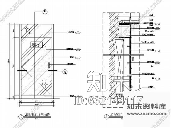 施工图广州南湖某花园洋房标准层过道装修图含选材表cad施工图下载【ID:632144117】