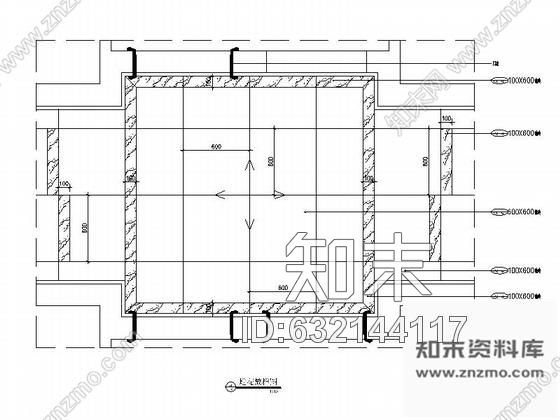 施工图广州南湖某花园洋房标准层过道装修图含选材表cad施工图下载【ID:632144117】