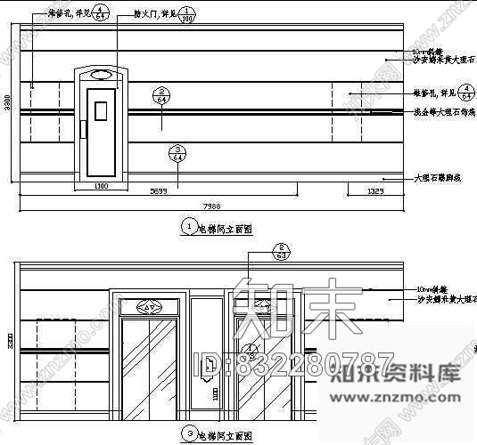 图块/节点某宾馆电梯详图cad施工图下载【ID:832280787】