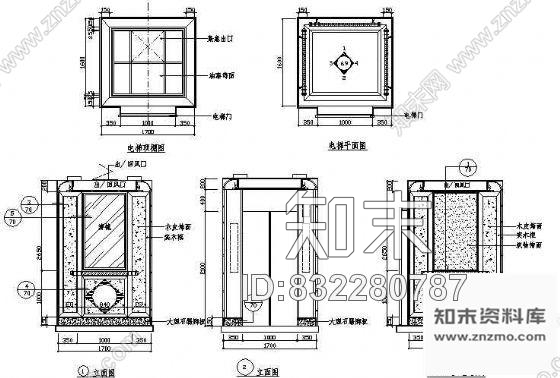 图块/节点某宾馆电梯详图cad施工图下载【ID:832280787】