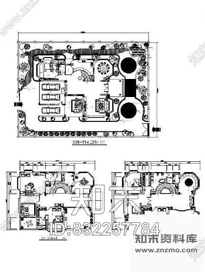 图块/节点某花园别墅平面图cad施工图下载【ID:832257784】