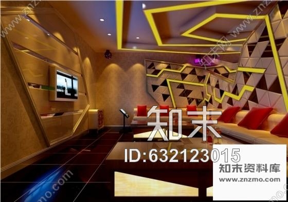 施工图厦门高档量贩式KTV室内装修施工图含效果cad施工图下载【ID:632123015】