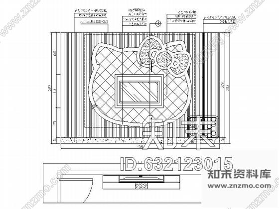 施工图厦门高档量贩式KTV室内装修施工图含效果cad施工图下载【ID:632123015】