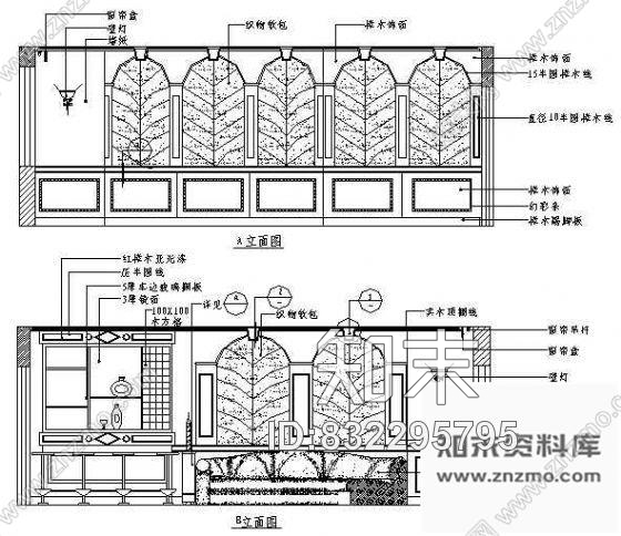 图块/节点KTV包房空间cad施工图下载【ID:832295795】