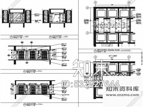 施工图浙江全球国际化金融中心高档现代风格综合性酒店装修施工图含效果cad施工图下载【ID:532027644】