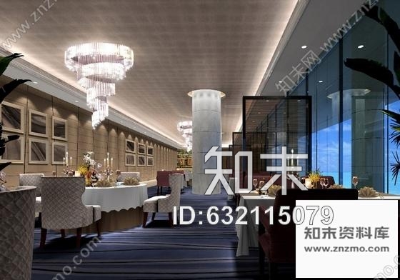 施工图福建国际游艇会所西餐厅装修施工图含效果cad施工图下载【ID:632115079】