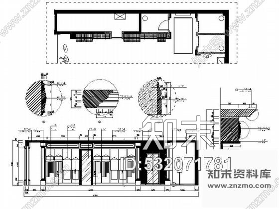 施工图杭州某时尚男装品牌专卖店装修施工图含效果cad施工图下载【ID:532071781】
