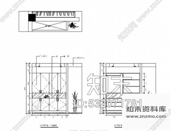 施工图杭州某时尚男装品牌专卖店装修施工图含效果cad施工图下载【ID:532071781】