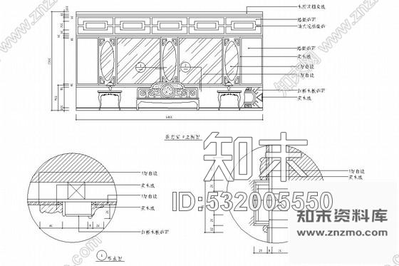 施工图现代风格中餐厅室内装修图cad施工图下载【ID:532005550】