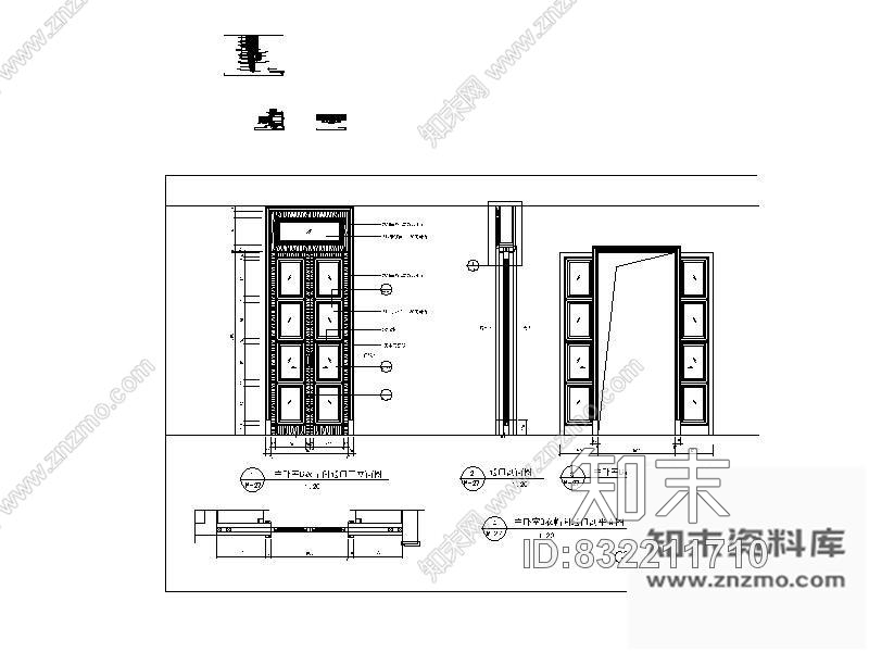 图块/节点主卧室衣帽间趟门详图cad施工图下载【ID:832211710】