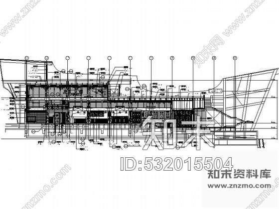 施工图奢华主题船型酒吧室内设计施工图cad施工图下载【ID:532015504】