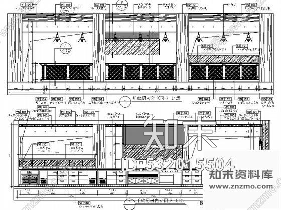 施工图奢华主题船型酒吧室内设计施工图cad施工图下载【ID:532015504】