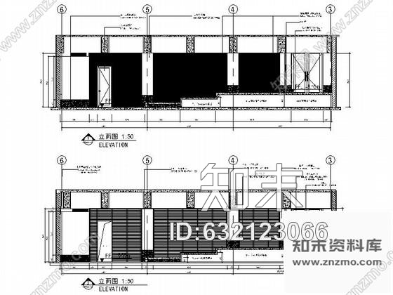 施工图北京某五星级酒店电影院室内装修施工图cad施工图下载【ID:632123066】