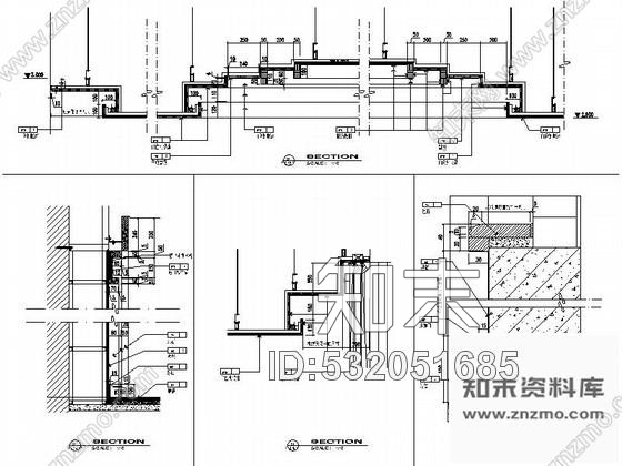 施工图安徽国际酒店A型包房装修图含效果cad施工图下载【ID:532051685】