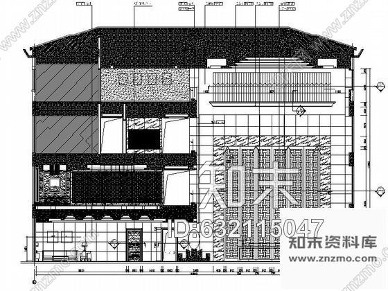 施工图浙江新城核心区雅致中式风情会所设计装修施工图含效果及手绘图cad施工图下载【ID:632115047】
