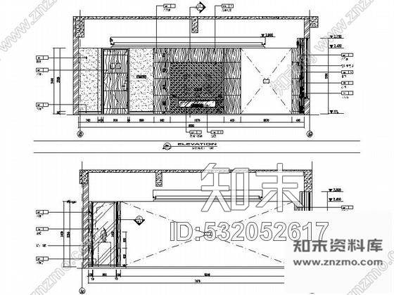 施工图安徽混搭时尚酒店VIP套房装修图含效果cad施工图下载【ID:532052617】