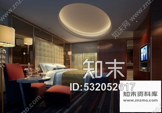 施工图安徽混搭时尚酒店VIP套房装修图含效果cad施工图下载【ID:532052617】