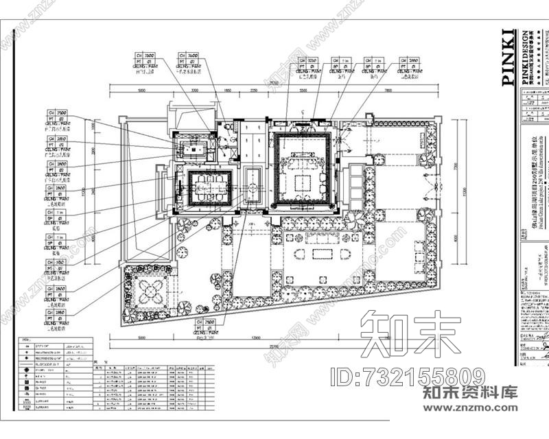 刘卫军金茂·佛山绿岛湖项目示范区别墅样板房丨效果图+CAD施工图+官方摄影cad施工图下载【ID:732155809】