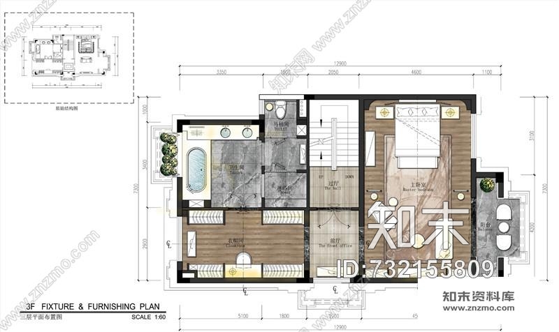 刘卫军金茂·佛山绿岛湖项目示范区别墅样板房丨效果图+CAD施工图+官方摄影cad施工图下载【ID:732155809】