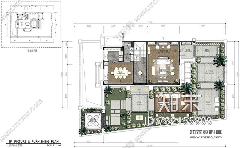 刘卫军金茂·佛山绿岛湖项目示范区别墅样板房丨效果图+CAD施工图+官方摄影cad施工图下载【ID:732155809】