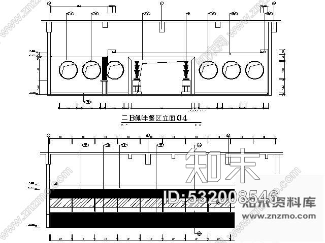 施工图260平米风味餐厅施工图cad施工图下载【ID:532008546】